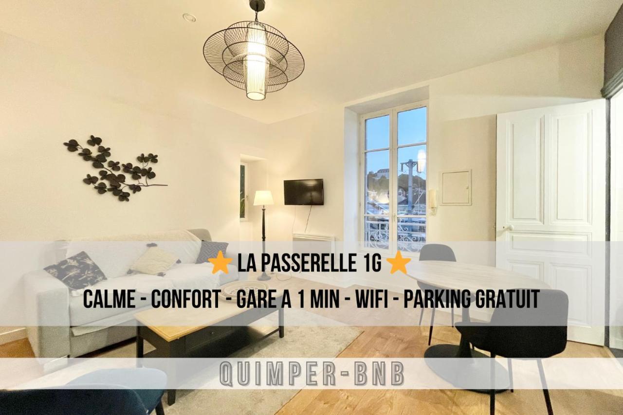 Le Passerelle 1G - Confort - Wifi - Centre Ville A Pied Кемпер Экстерьер фото